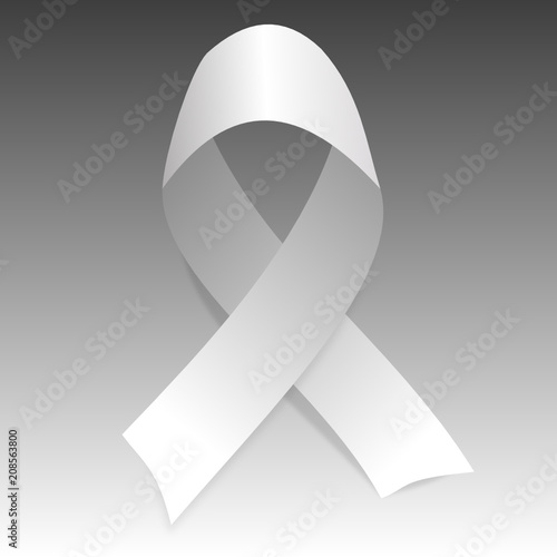White morning ribbon