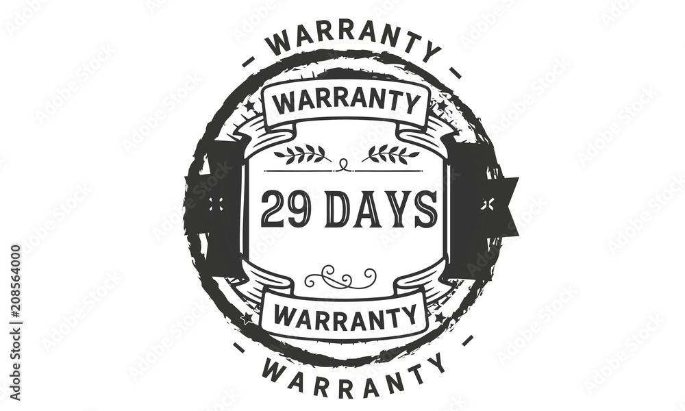 Fototapeta premium 29 days warranty icon stamp
