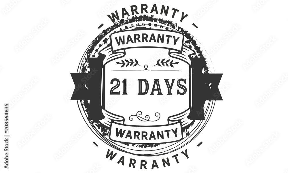 21 days warranty icon stamp 21 days warranty icon stamp