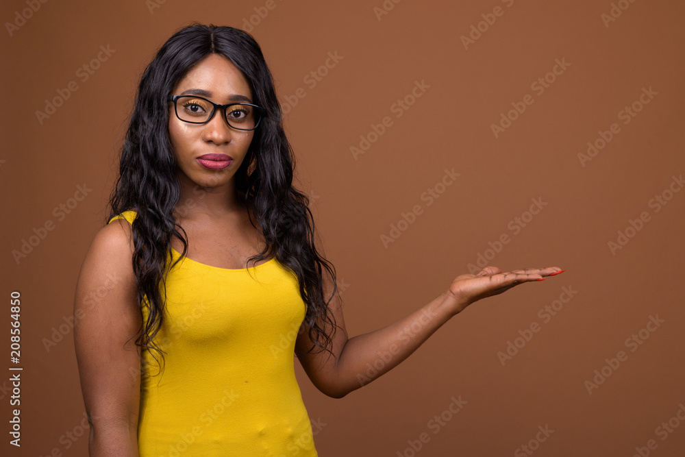 Portrait Of Beautiful Young African Woman Portrait Of Beautiful Young African Woman