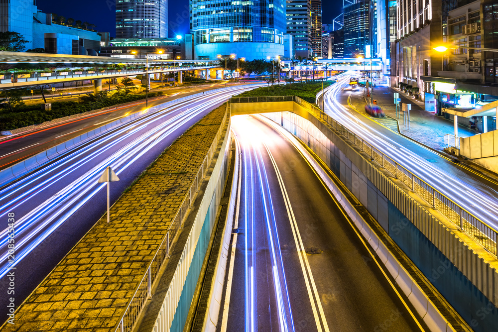 Fototapeta premium busy traffic in hongkong 