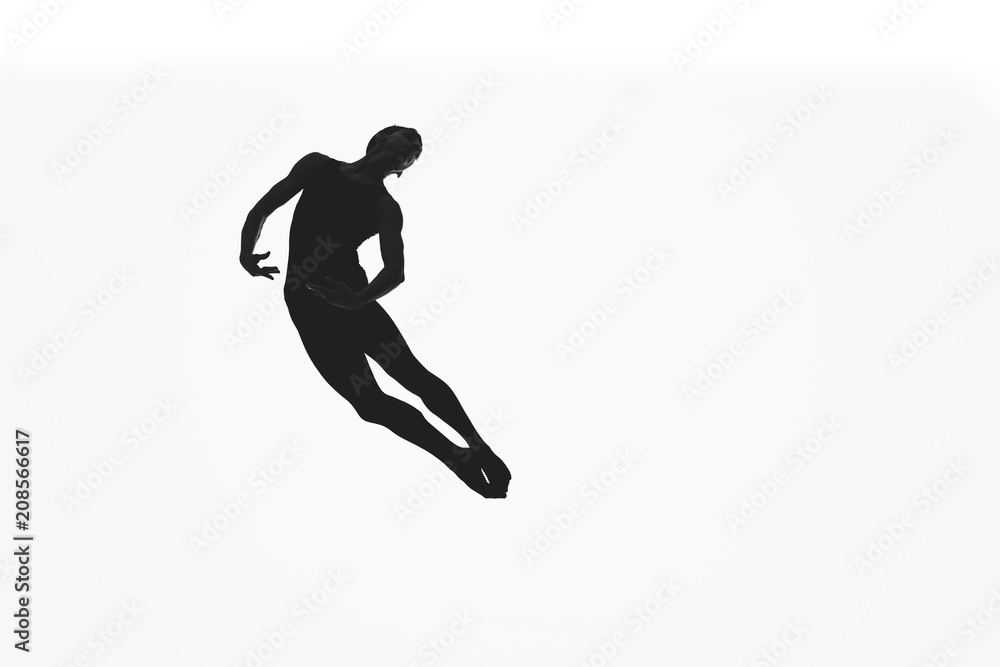 male ballet dancer silhouette