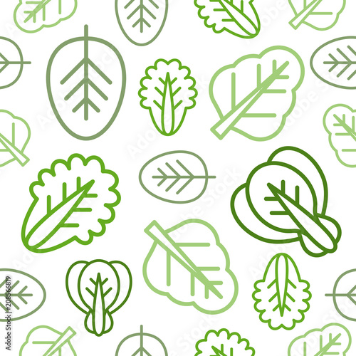 Seamless Outline vegetable pattern for wallpaper or use as wrapping paper