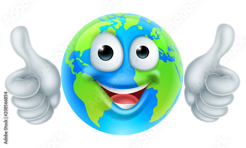 Earth Day Thumbs Up Mascot ...