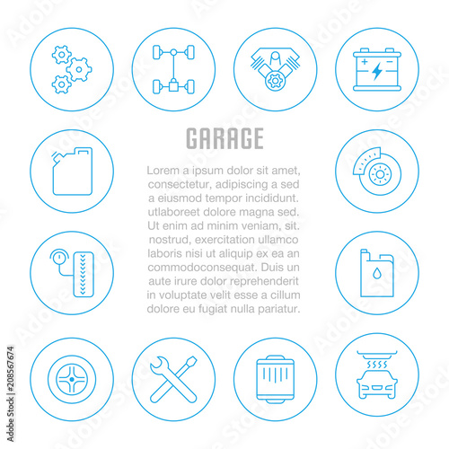 Website Banner and Landing Page of Garage.