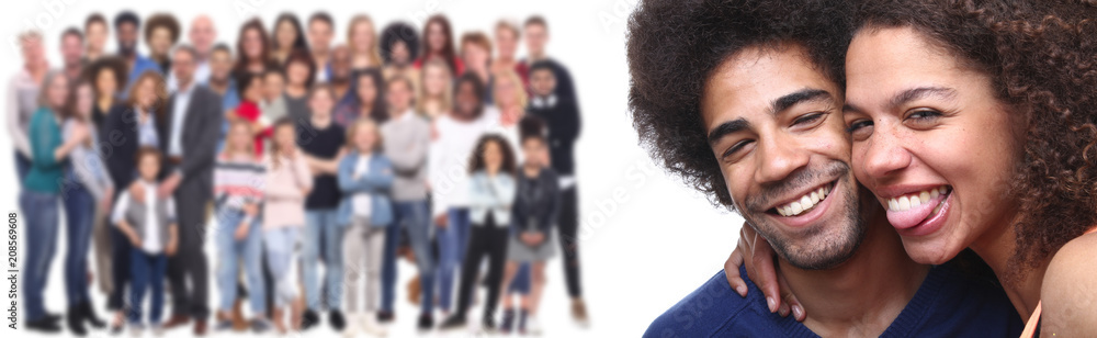 People in the foregound and people in the background People in the foregound and people in the background