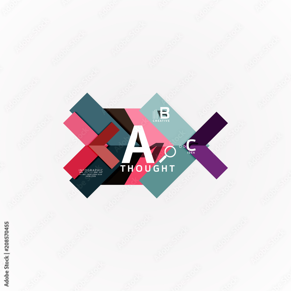 Geometric design abstract option infographics Geometric design abstract option infographics