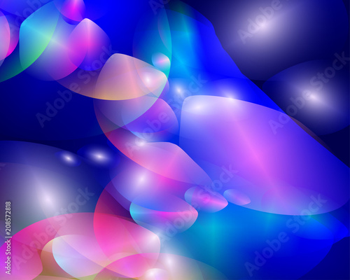 Abstract vector background composed of simple elements