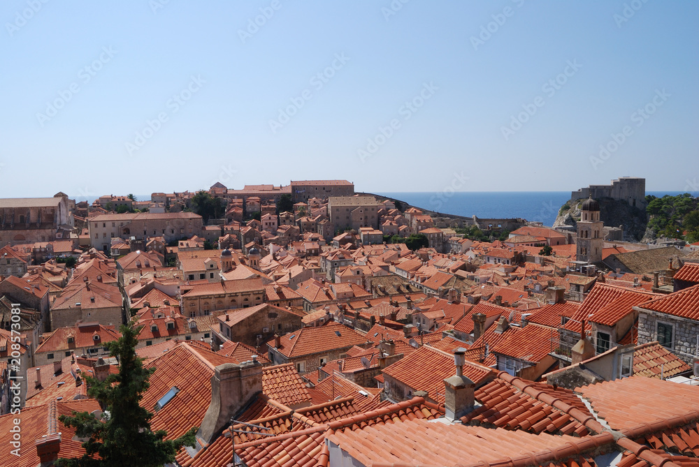 Roof of the Dubrovnik city