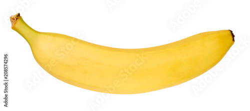 juicy delicious and healthy ripe banana, isolated on white background