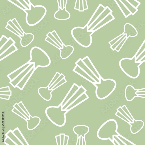 Leek or spring onion outline seamless pattern
