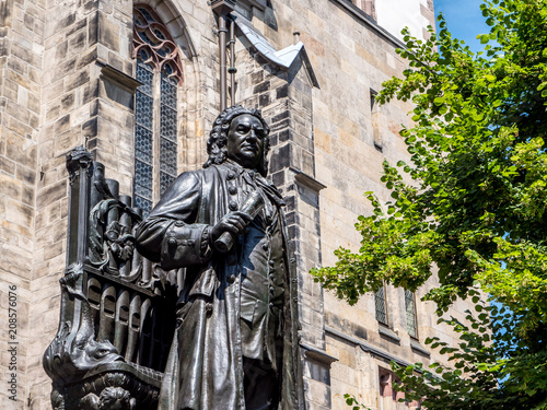 Fotografie Denkmal von Johann Sebastian Bach in Leipzig