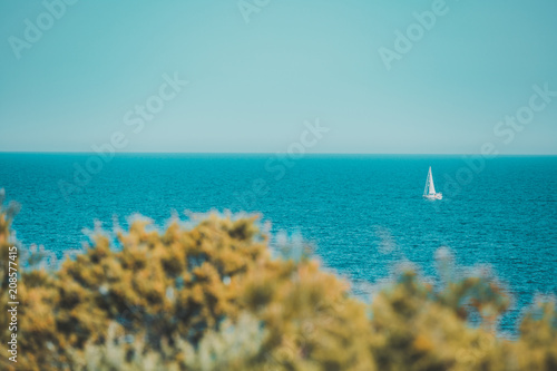 Schiff auf dem meer, segeln auf Mallorca