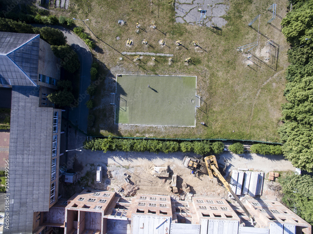 football field, sports ground