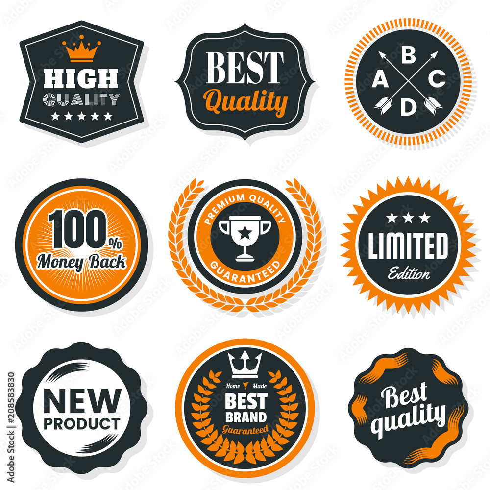 Obraz premium Vintage Retro Vector Logo for banner