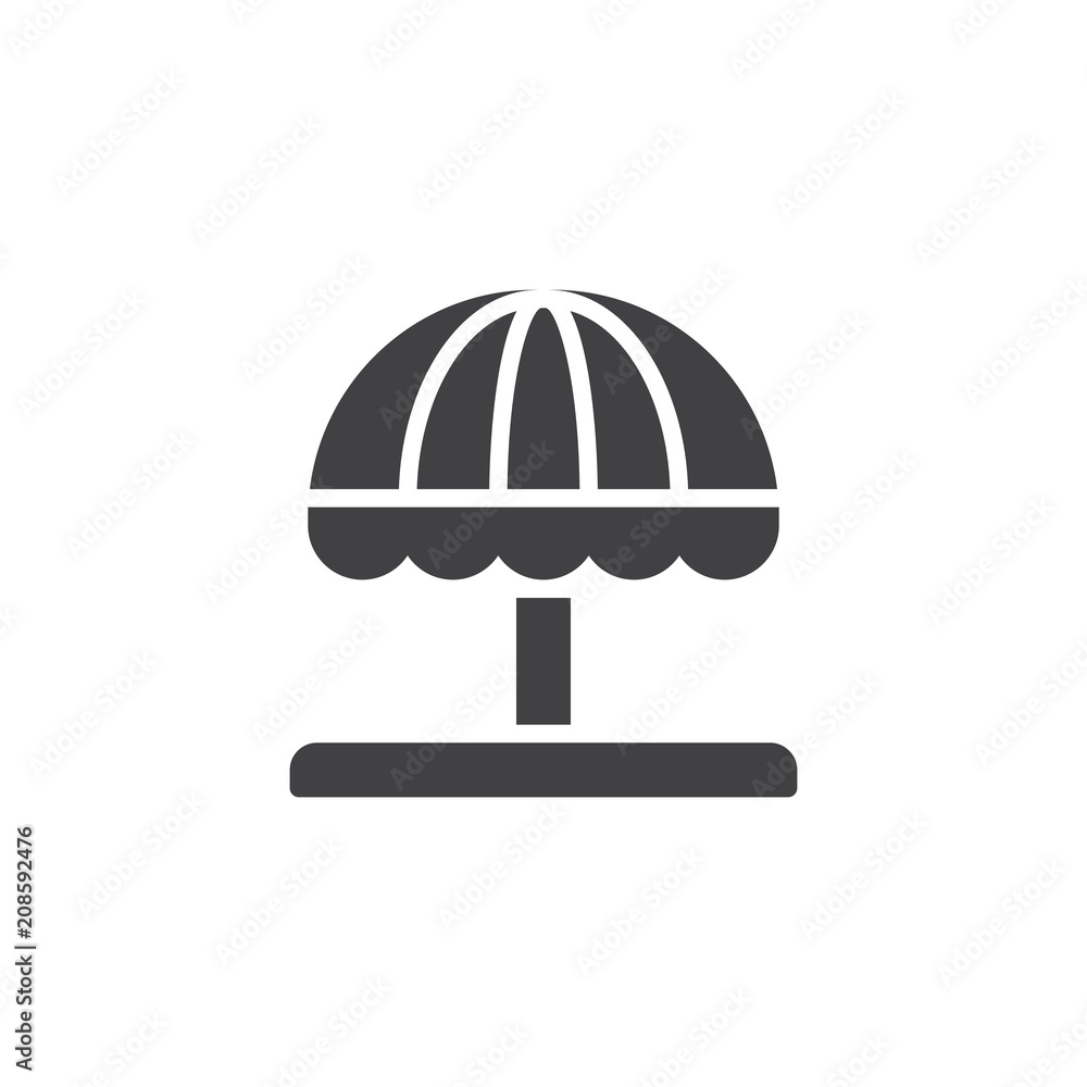 Umbrella vector icon. filled flat sign for mobile concept and web design. Beach umbrella simple solid icon. Symbol, logo illustration. Pixel perfect vector graphics Umbrella vector icon. filled flat sign for mobile concept and web design. Beach umbrella simple solid icon. Symbol, logo illustration. Pixel perfect vector graphics