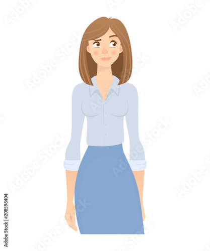 business woman isolated