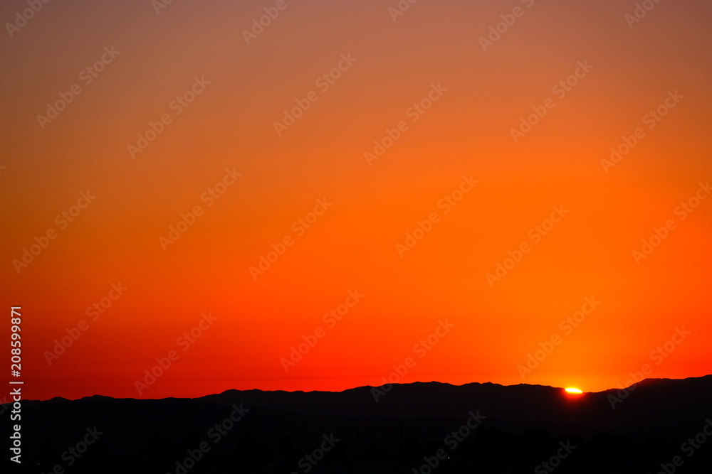 Amazing sunrise in Nevada