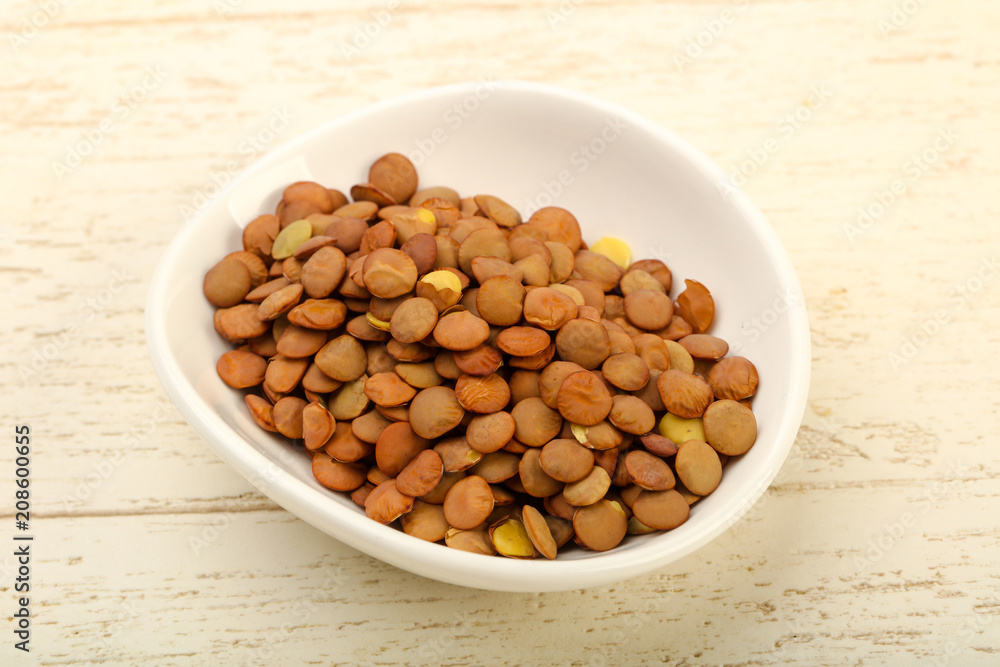 Raw lentils Raw lentils