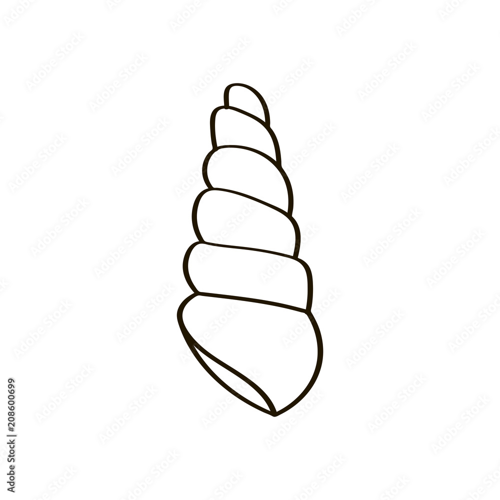 Seashell. Sea shell in vector. Seashell logo. Seashell. Sea shell in vector. Seashell logo.
