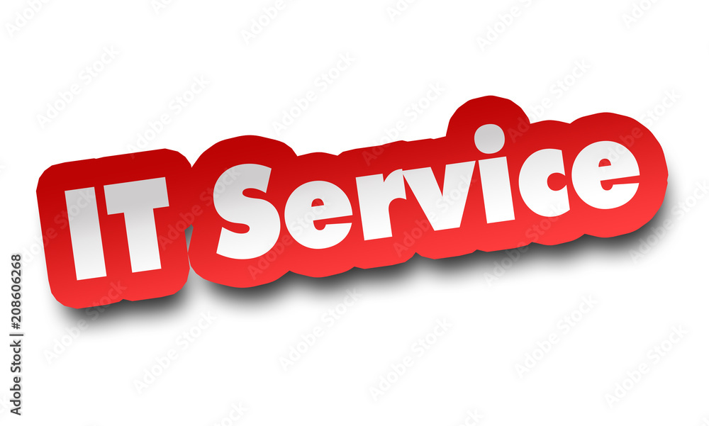 it service concept 3d illustration isolated it service concept 3d illustration isolated