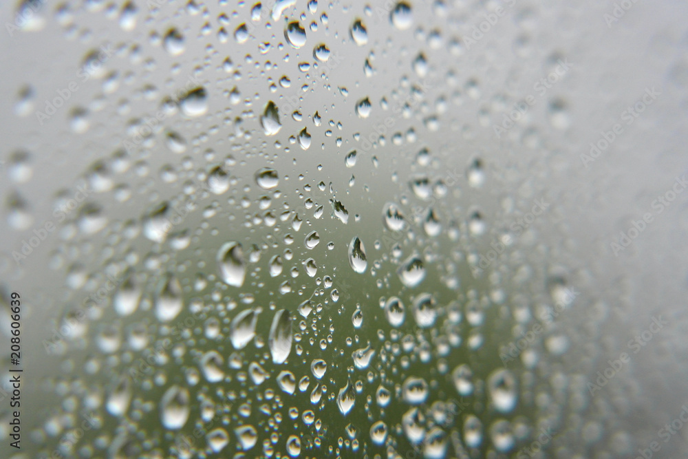 Fototapeta premium Drops of rain on the window
