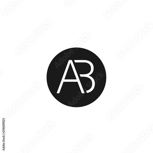 Free Download Initial Letter AB Logo Template Design - GFXLoad