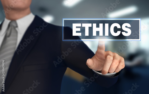 ethics   pushing concept 3d illustration