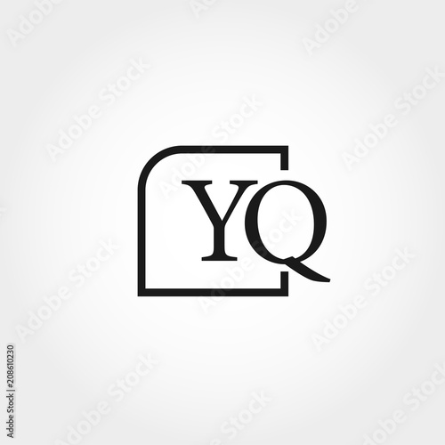 Initial Letter YQ Logo Template Design