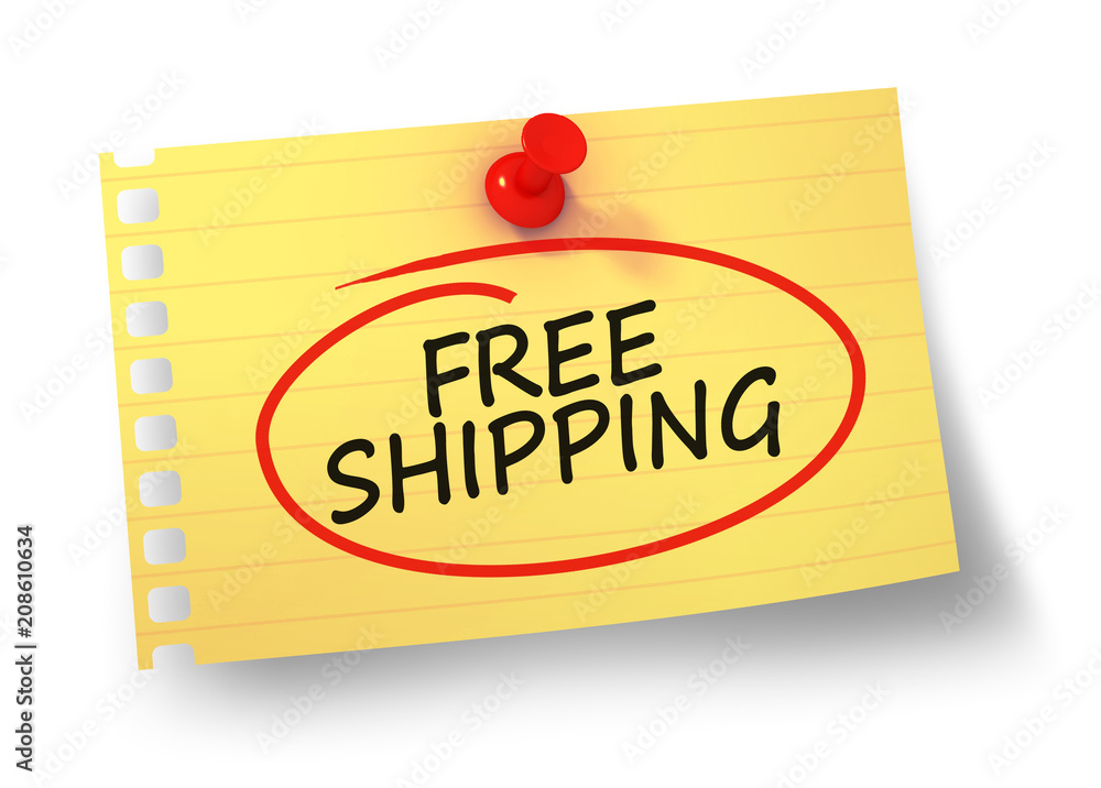 free shipping concept 3d illustration isolated free shipping concept 3d illustration isolated
