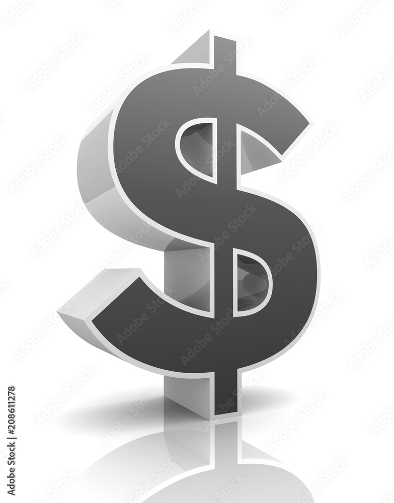 Obraz premium dollar sign concept 3d illustration