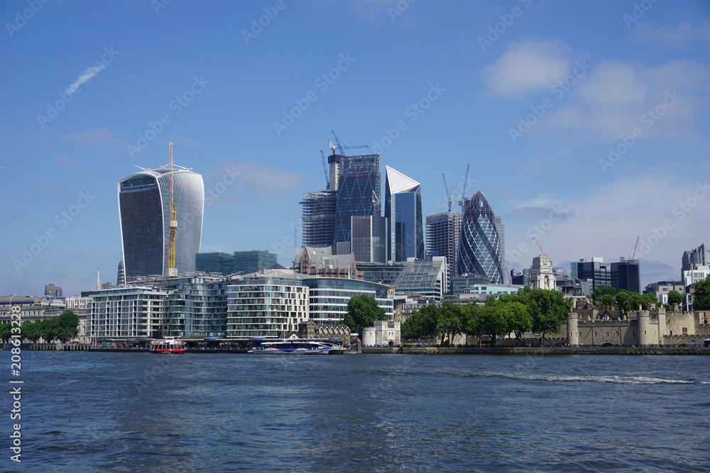 Fototapeta premium Finanzbezirk der City of London, Great Britain