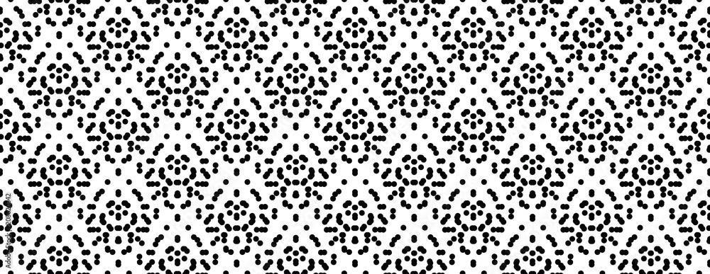 Seamles dots pattern, polka dot seamles print, traditional oriental pattern of dots on a white background, seamless micro structure,  screen print texture, decorative background