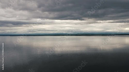 Wallpaper Mural Aerial view of a cloudy lake Torontodigital.ca