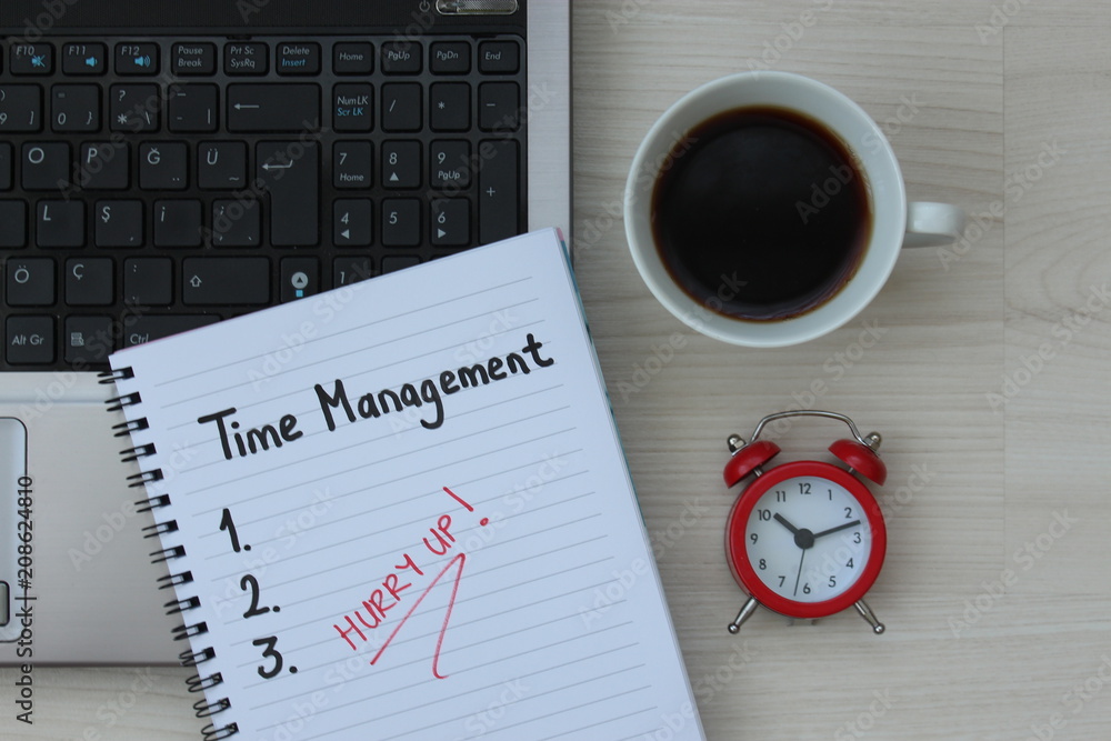 Time management consept hurry up Time management consept hurry up