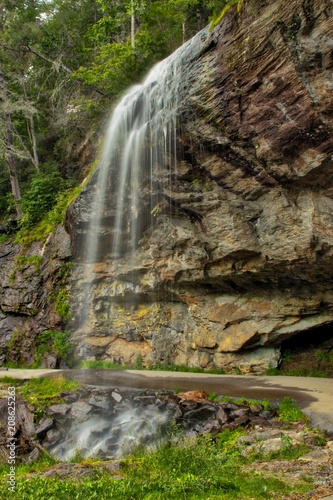 Waterfall backgrounds in the Blue Ridge Mountains