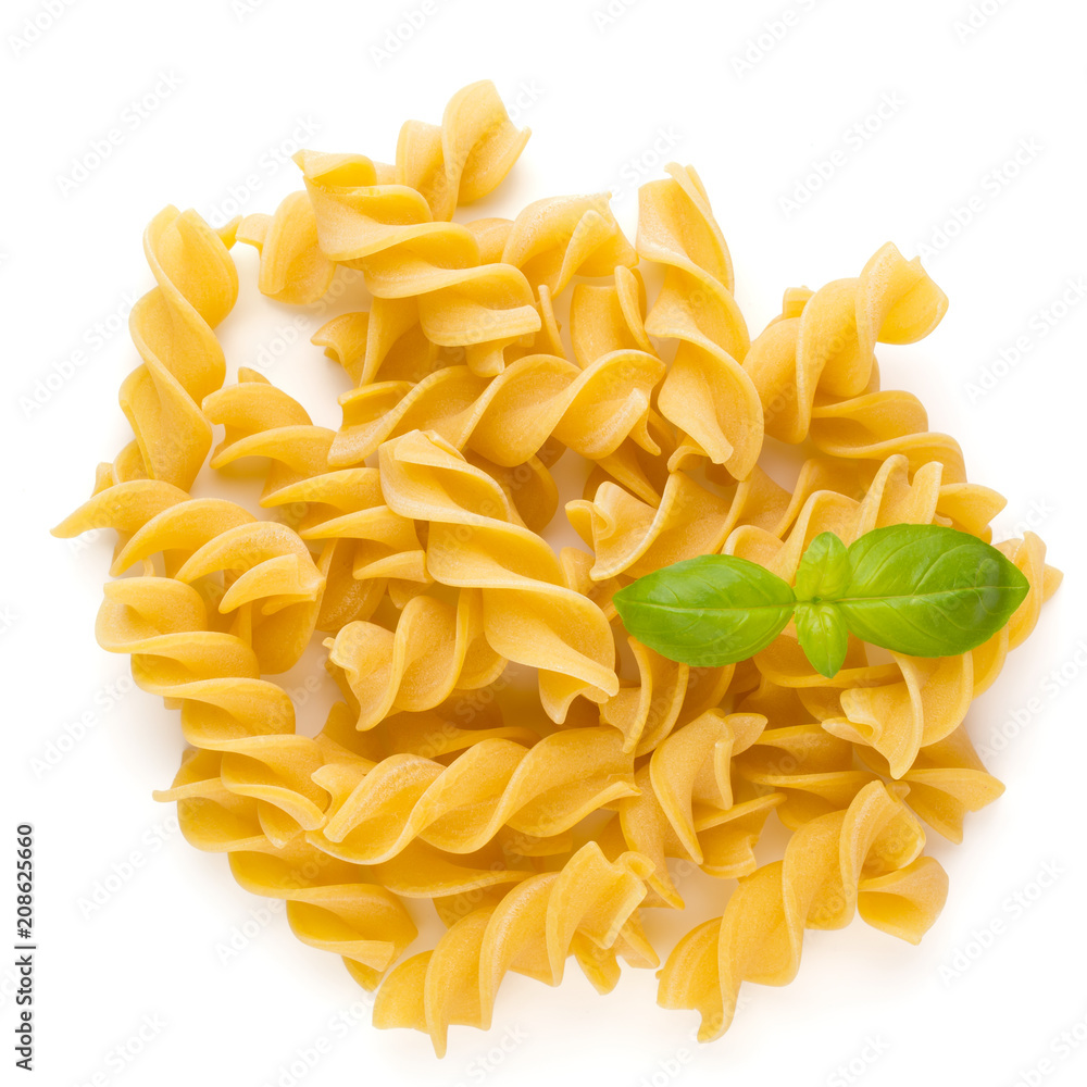 Pasta spiral isolated on the white background. Pasta spiral isolated on the white background.
