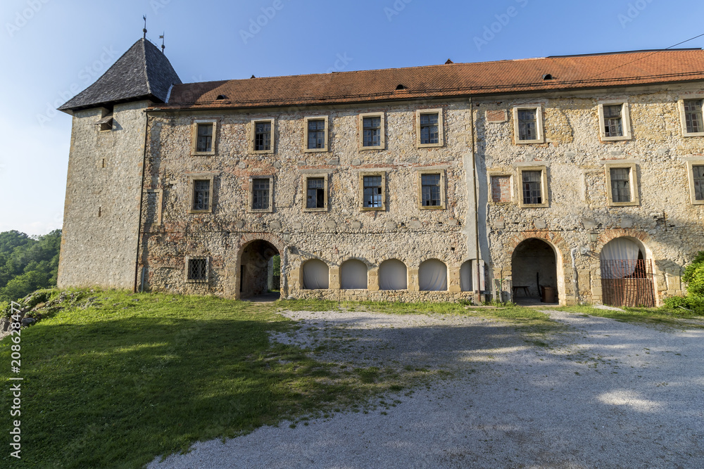Ozalj medival castle in town Ozalj, Croatia first mention of it dates from 1244