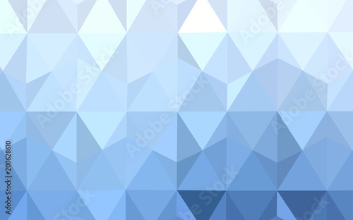 Fototapeta Naklejka Na Ścianę i Meble -  Light BLUE vector gradient triangles texture.