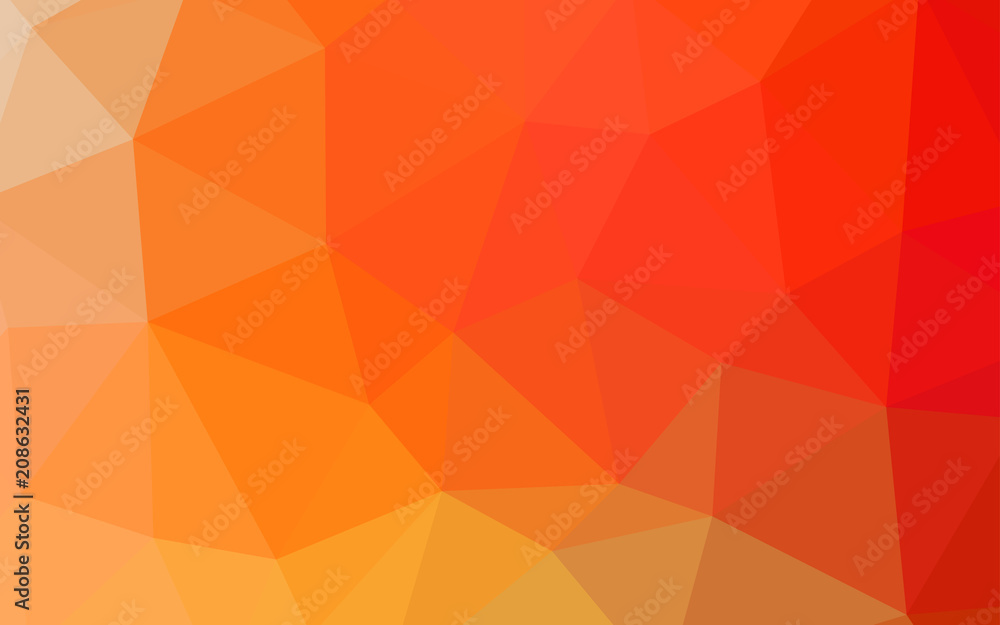 Light Red, Yellow vector polygonal pattern. Light Red, Yellow vector polygonal pattern.