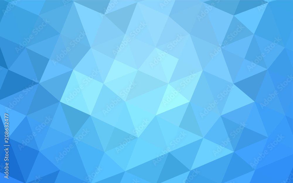Light BLUE vector blurry triangle template. Light BLUE vector blurry triangle template.