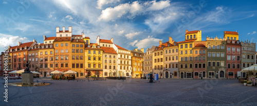 Old Town Market Square in Warsaw,Poland
