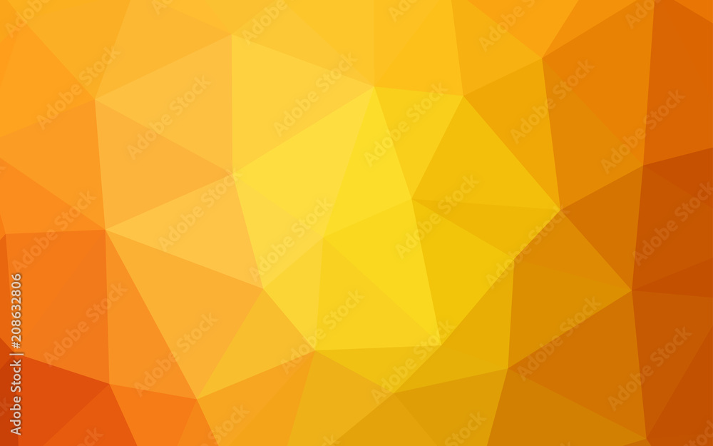 Light Orange vector shining triangular backdrop. Light Orange vector shining triangular backdrop.