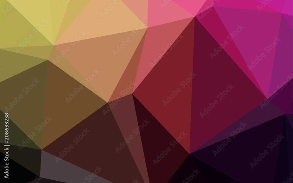 Dark Pink, Yellow vector abstract mosaic backdrop. Dark Pink, Yellow vector abstract mosaic backdrop.