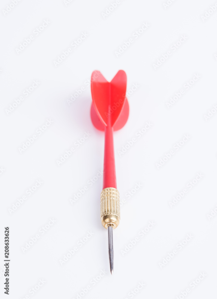 red dart. A red dart isolated on a white background red dart. A red dart isolated on a white background