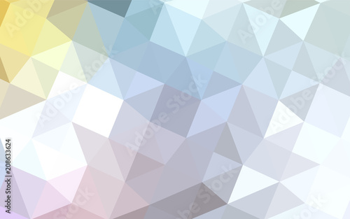 Fototapeta Naklejka Na Ścianę i Meble -  Light Multicolor vector blurry triangle template.