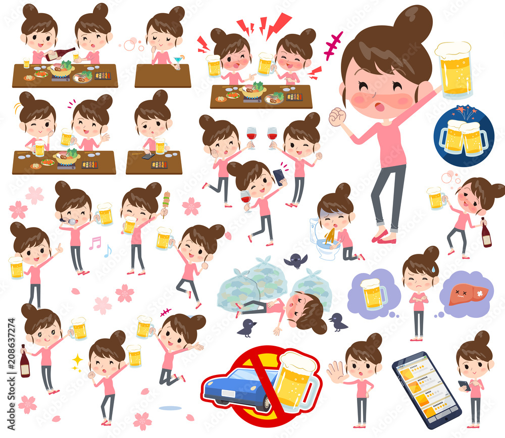 Bun hair mom Pants style_alcohol Bun hair mom Pants style_alcohol