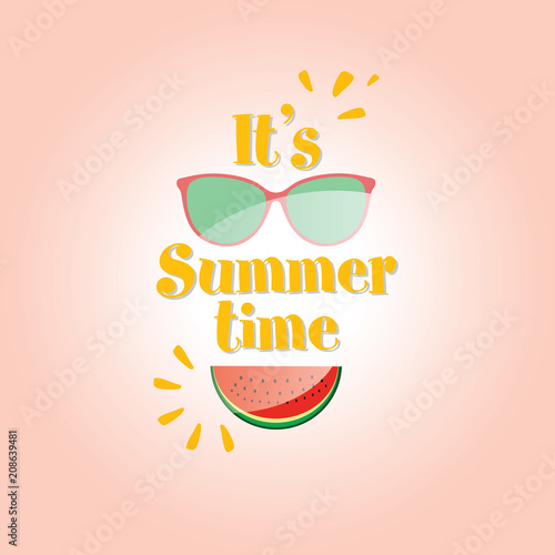 summer time icon illustration