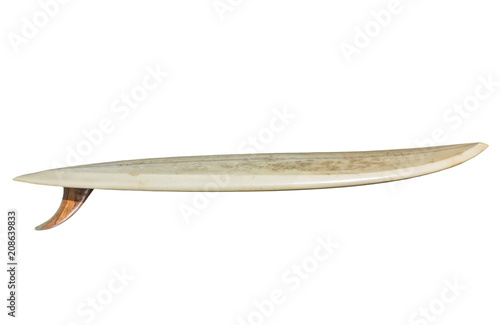 Vintage Surfboard isolated on white