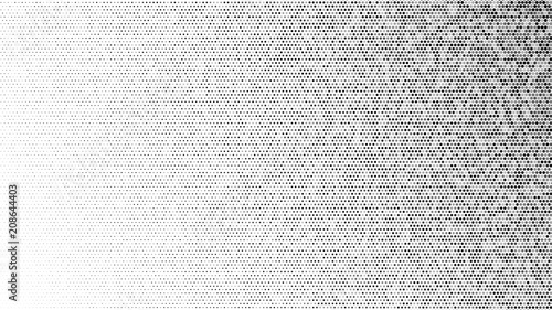 Abstract halftone gradient background in randomly shades of gray colors